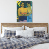 Paul Gauguin - Twee Tahitiaanse vrouwen Canvas Afdruk (Insitu (Slaapkamer))