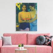 Paul Gauguin - Twee Tahitiaanse vrouwen Canvas Afdruk (Insitu (Woonkamer))