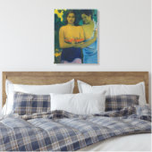 Paul Gauguin - Twee Tahitiaanse vrouwen Canvas Afdruk (Insitu (Slaapkamer))