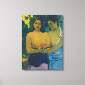 Paul Gauguin - Twee Tahitiaanse vrouwen Canvas Afdruk (Voorkant)