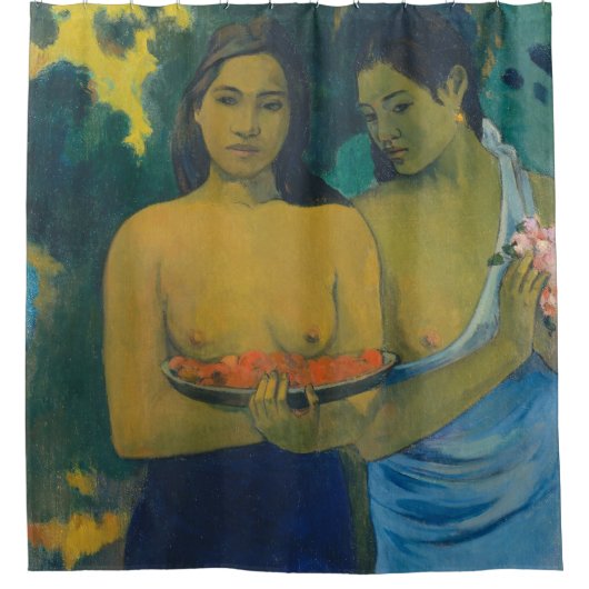 Paul Gauguin - Twee Tahitiaanse vrouwen Douchegordijn (Voorkant)