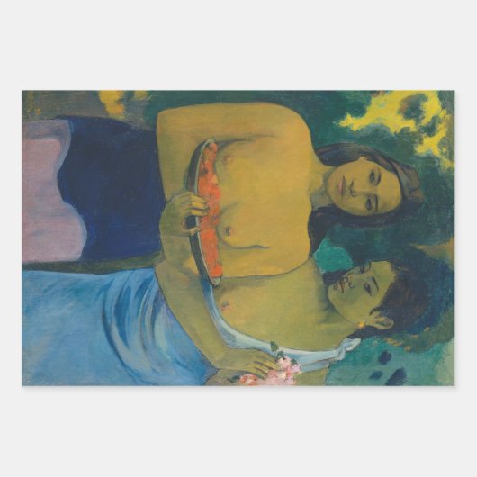 Paul Gauguin - Twee Tahitiaanse vrouwen Inpakpapier Vel (Voorkant 3)