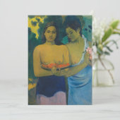 Paul Gauguin - Twee Tahitiaanse vrouwen Kaart (Staand voorkant)
