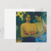 Paul Gauguin - Twee Tahitiaanse vrouwen Kaart (Voorkant / Achterkant)