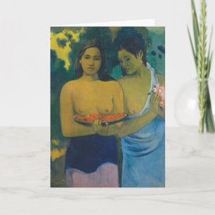 Paul Gauguin - Twee Tahitiaanse vrouwen Kaart