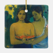Paul Gauguin - Twee Tahitiaanse vrouwen Keramisch Ornament (Achterkant)