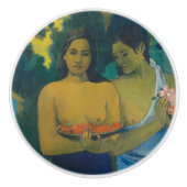 Paul Gauguin - Twee Tahitiaanse vrouwen Keramische Knop (Voorkant)