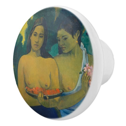 Paul Gauguin - Twee Tahitiaanse vrouwen Keramische Knop (Rechts)