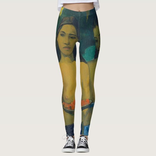 Paul Gauguin - Twee Tahitiaanse vrouwen Leggings (Voorkant)