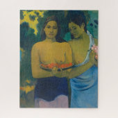 Paul Gauguin - Twee Tahitiaanse vrouwen Legpuzzel (Verticaal)
