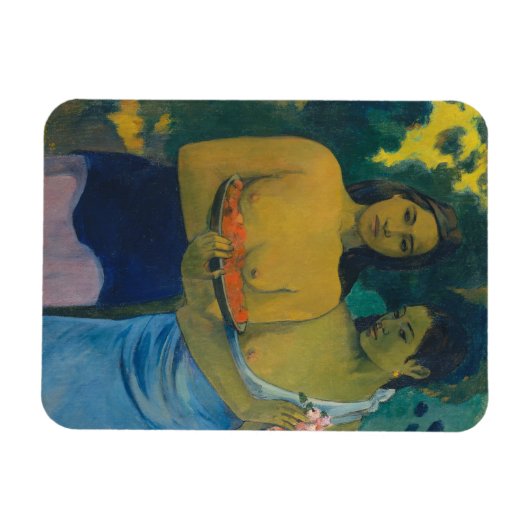 Paul Gauguin - Twee Tahitiaanse vrouwen Magneet (Horizontaal)