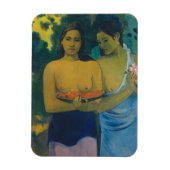 Paul Gauguin - Twee Tahitiaanse vrouwen Magneet (Verticaal)