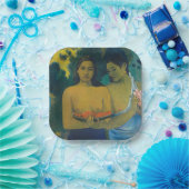 Paul Gauguin - Twee Tahitiaanse vrouwen Papieren Bordje (Feest)