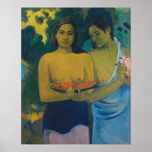 Paul Gauguin - Twee Tahitiaanse Vrouwen Poster (Voorkant)