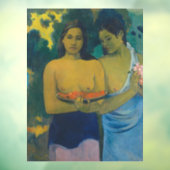Paul Gauguin - Twee Tahitiaanse vrouwen Raamsticker (Vel 3)