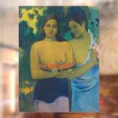 Paul Gauguin - Twee Tahitiaanse vrouwen Raamsticker (Vel 2)