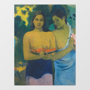 Paul Gauguin - Twee Tahitiaanse vrouwen Raamsticker