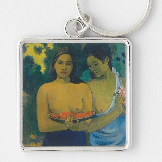 Paul Gauguin - Twee Tahitiaanse vrouwen Sleutelhanger (Voorkant)