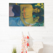 Paul Gauguin - Twee Tahitiaanse vrouwen Spandoek (Insitu)