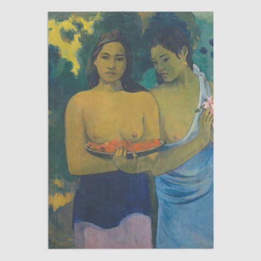 Paul Gauguin - Twee Tahitiaanse vrouwen Tissuepapier
