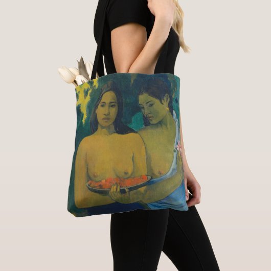 Paul Gauguin - Twee Tahitiaanse vrouwen Tote Bag (Dichtbij)