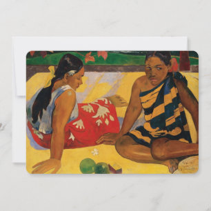 Paul Gauguin twee vrouwen van Tahiti Parau Api