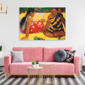 Paul Gauguin Twee Vrouwen Van Tahiti Parau API Canvas Afdruk (Insitu (Woonkamer))