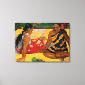 Paul Gauguin Twee Vrouwen Van Tahiti Parau API Canvas Afdruk (Voorkant)