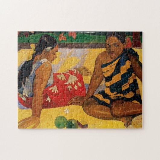 Paul Gauguin twee vrouwen van Tahiti Parau Api  Legpuzzel (Horizontaal)
