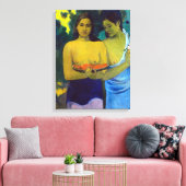 Paul Gauguin Two Tahitian Women Canvas Afdruk (Insitu (Woonkamer))