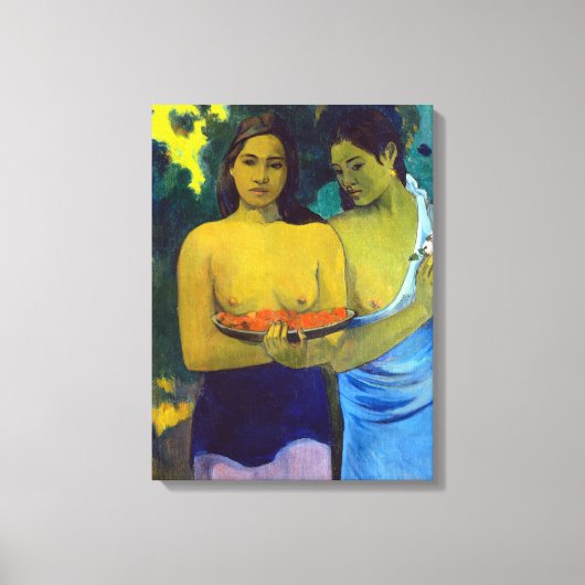 Paul Gauguin Two Tahitian Women Canvas Afdruk (Voorkant)