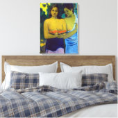 Paul Gauguin Two Tahitian Women Canvas Afdruk (Insitu (Slaapkamer))