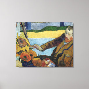  Paul Gauguin Van Gogh schildert zonnebloemen Canvas Afdruk