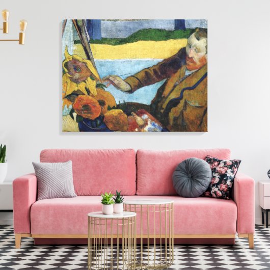  Paul Gauguin Van Gogh schildert zonnebloemen Canvas Afdruk (Insitu (Woonkamer))