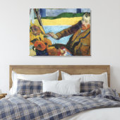 Paul Gauguin Van Gogh schildert zonnebloemen Canvas Afdruk (Insitu (Slaapkamer))