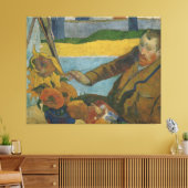 Paul Gauguin Vincent van Gogh schilderij zonnebloe Canvas Afdruk (Insitu (Woonkamer))