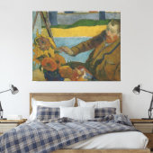 Paul Gauguin Vincent van Gogh schilderij zonnebloe Canvas Afdruk (Insitu (Slaapkamer))