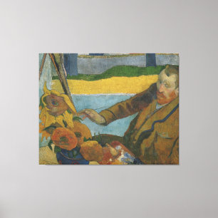 Paul Gauguin Vincent van Gogh schilderij zonnebloe Canvas Afdruk