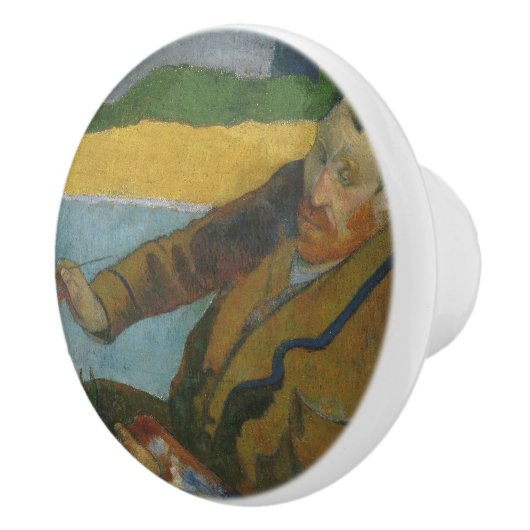 Paul Gauguin Vincent van Gogh schilderij zonnebloe Keramische Knop (Rechts)