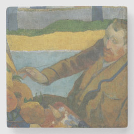 Paul Gauguin Vincent van Gogh schilderij zonnebloe Stenen Onderzetter