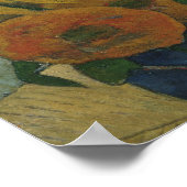 Paul Gauguin - Vincent van Gogh schildert zonneblo Poster (Hoek)