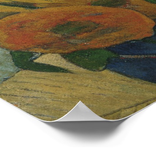 Paul Gauguin - Vincent van Gogh schildert zonneblo Poster (Hoek)