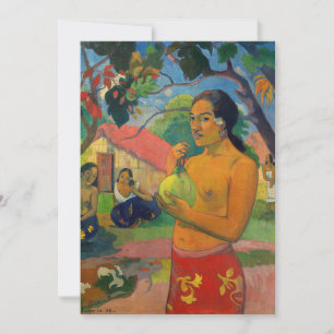 Paul Gauguin - Vrouw met een vrucht Kaart