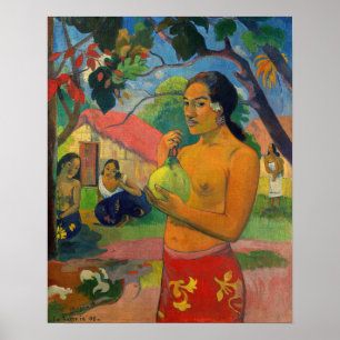 Paul Gauguin - Vrouw met een vrucht Poster