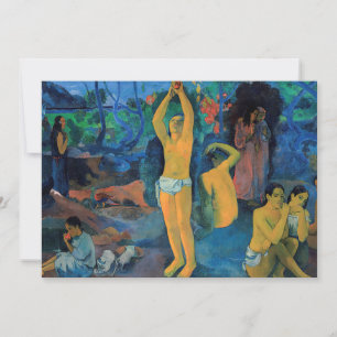 Paul Gauguin - Waar komen we vandaan? Bedankkaart