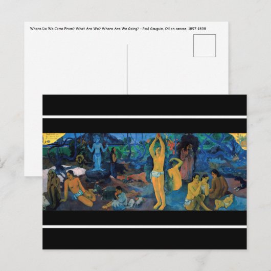 Paul Gauguin - Waar komen we vandaan? Briefkaart (Voorkant / Achterkant)