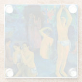 Paul Gauguin - Waar komen we vandaan? Glazen Onderzetter (Achterkant)