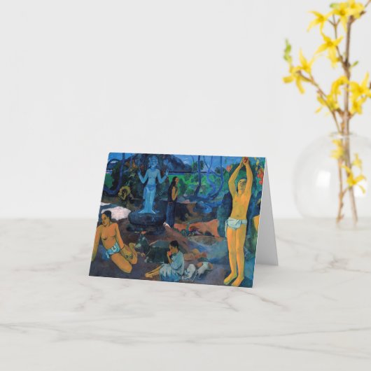 Paul Gauguin - Waar komen we vandaan? Kaart (Gele Bloem)