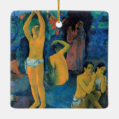Paul Gauguin - Waar komen we vandaan? Keramisch Ornament (Achterkant)