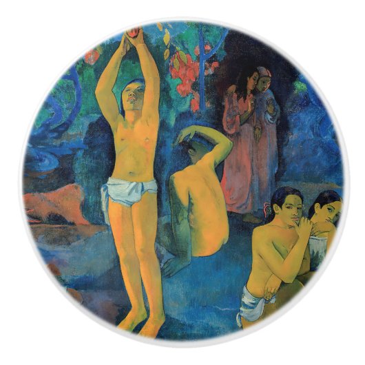 Paul Gauguin - Waar komen we vandaan? Keramische Knop (Voorkant)